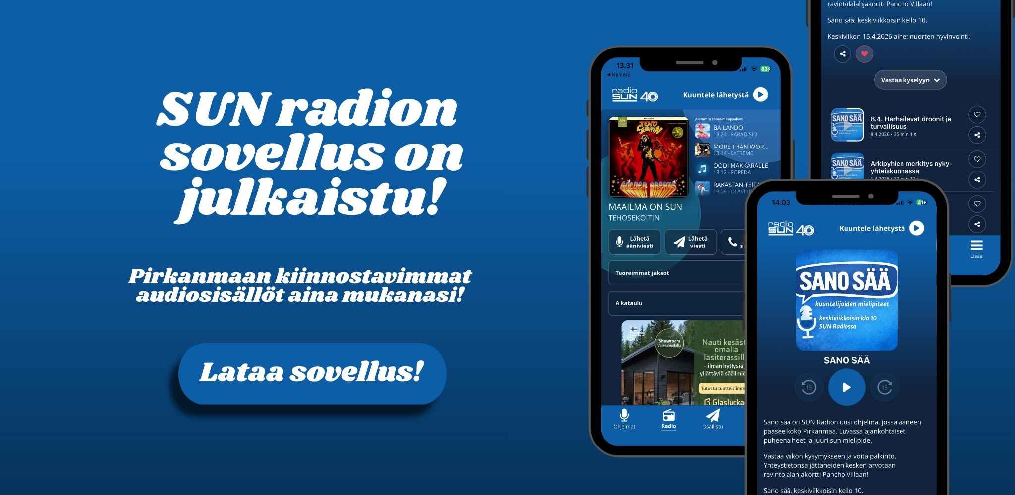 Lataa Radio SUN -sovellus